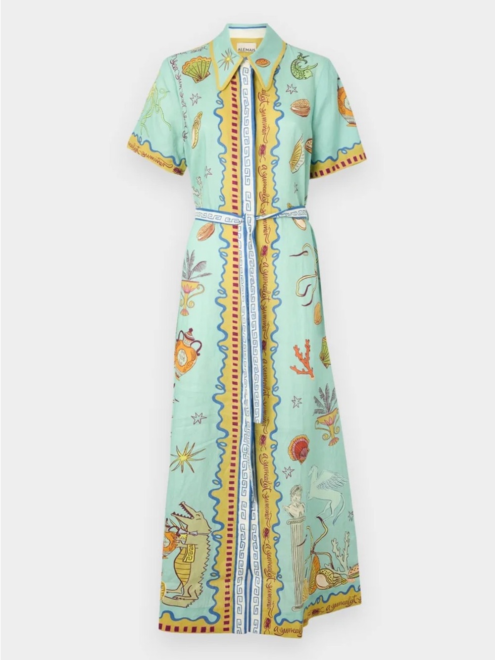 ALEMAIS Surrealist Summer Shirtdress